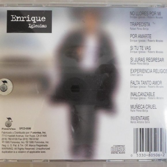 Enrique Iglesias CD - Picture 3 of 4
